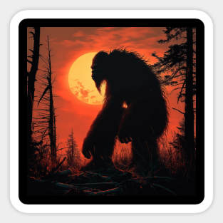 Bigfoot Silhouette 3 Sticker